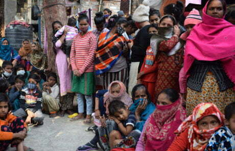 Food & Clothes Distributuion Bharat Vihar Dwarka