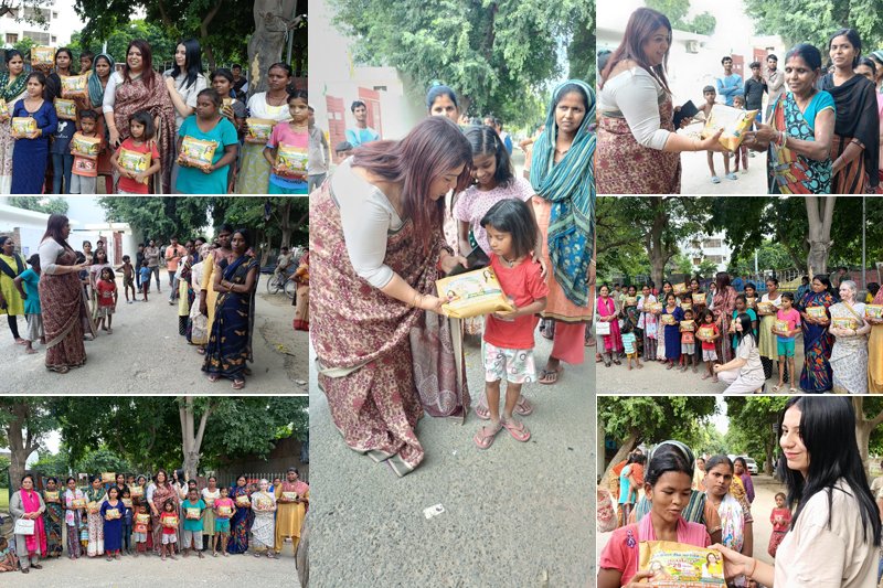 प्रधानमंत्री श्री नरेंद्र मोदी जी के जन्मदिन के उपलक्ष्य में चलाये जा रहे #seva_Pakhwada के अंतर्गत हमारी क्षेत्रीय सांसद श्रीमती कमलजीत सहरावत जी के जन्मदिन के अवसर पर बस्तियों में जाकर लोगों को राशन किट वितरण की।